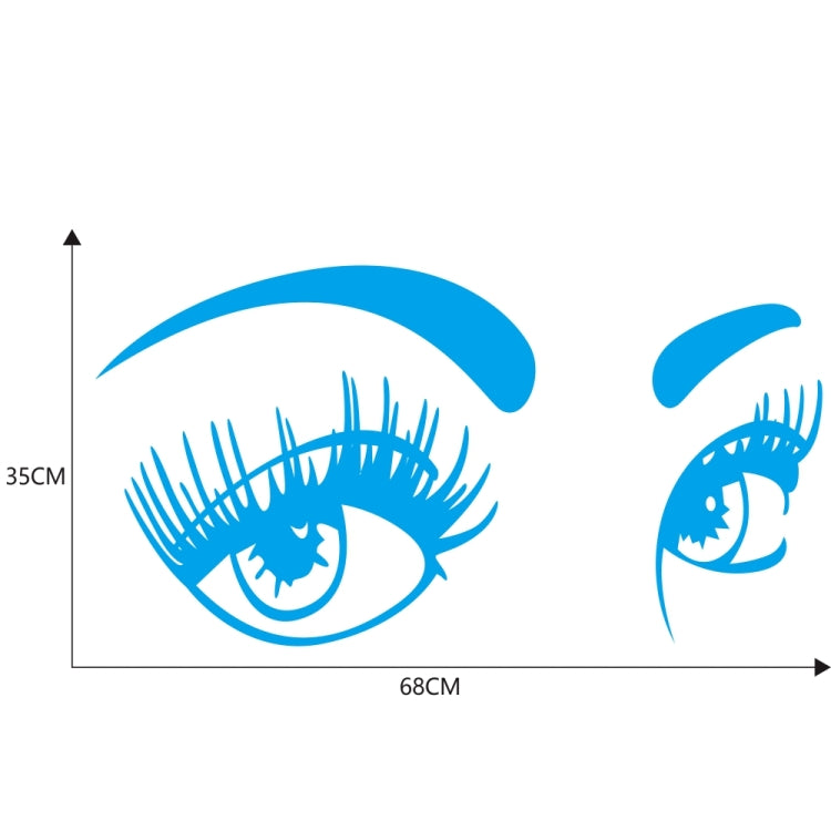 D-821 Beauty Eyes Pattern Car Modified Decorative Sticker(Blue) - Decorative Sticker by buy2fix | Online Shopping UK | buy2fix