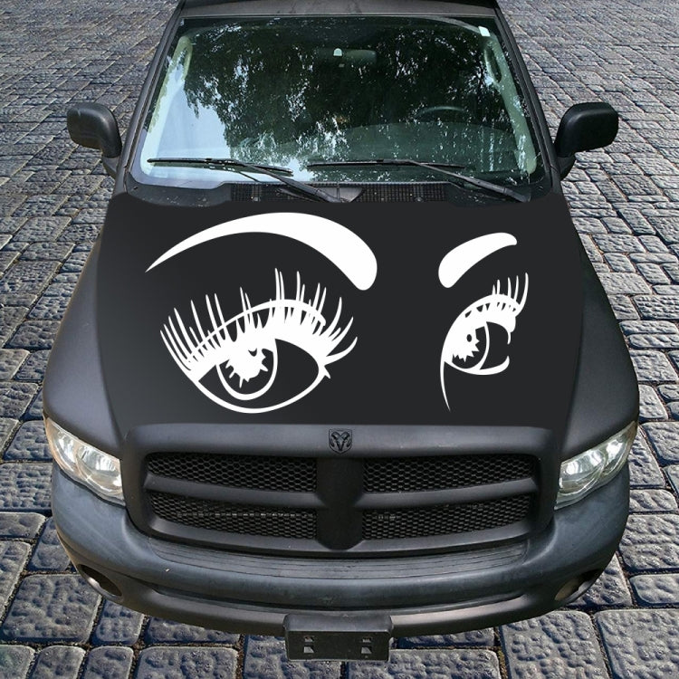 D-821 Beauty Eyes Pattern Car Modified Decorative Sticker(White) - Decorative Sticker by buy2fix | Online Shopping UK | buy2fix