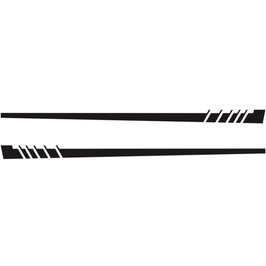 2 PCS/Set D-854 Stripe Pattern Car Modified Decorative Sticker(Black) - Decorative Sticker by buy2fix | Online Shopping UK | buy2fix