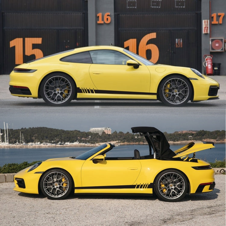 2 PCS/Set D-854 Stripe Pattern Car Modified Decorative Sticker(Black) - Decorative Sticker by buy2fix | Online Shopping UK | buy2fix