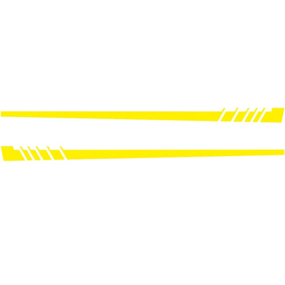 2 PCS/Set D-854 Stripe Pattern Car Modified Decorative Sticker(Yellow) - Decorative Sticker by buy2fix | Online Shopping UK | buy2fix