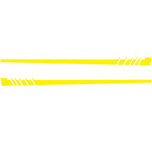 2 PCS/Set D-854 Stripe Pattern Car Modified Decorative Sticker(Yellow) - Decorative Sticker by buy2fix | Online Shopping UK | buy2fix
