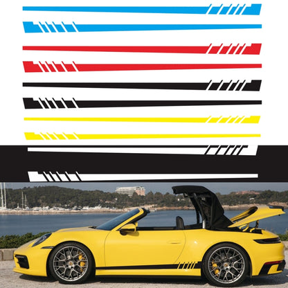 2 PCS/Set D-854 Stripe Pattern Car Modified Decorative Sticker(Black) - Decorative Sticker by buy2fix | Online Shopping UK | buy2fix