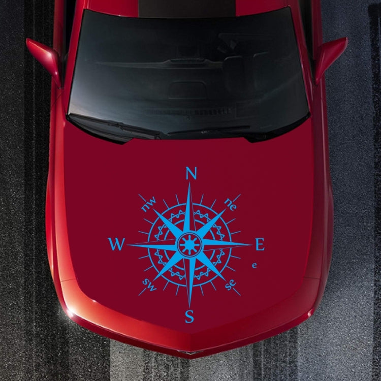 D-863 Compass Pattern Car Modified Decorative Sticker(Blue) - Decorative Sticker by buy2fix | Online Shopping UK | buy2fix