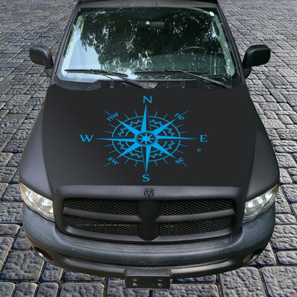 D-863 Compass Pattern Car Modified Decorative Sticker(Blue) - Decorative Sticker by buy2fix | Online Shopping UK | buy2fix