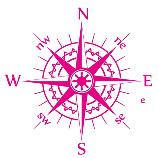 D-863 Compass Pattern Car Modified Decorative Sticker(Purple) - Decorative Sticker by buy2fix | Online Shopping UK | buy2fix