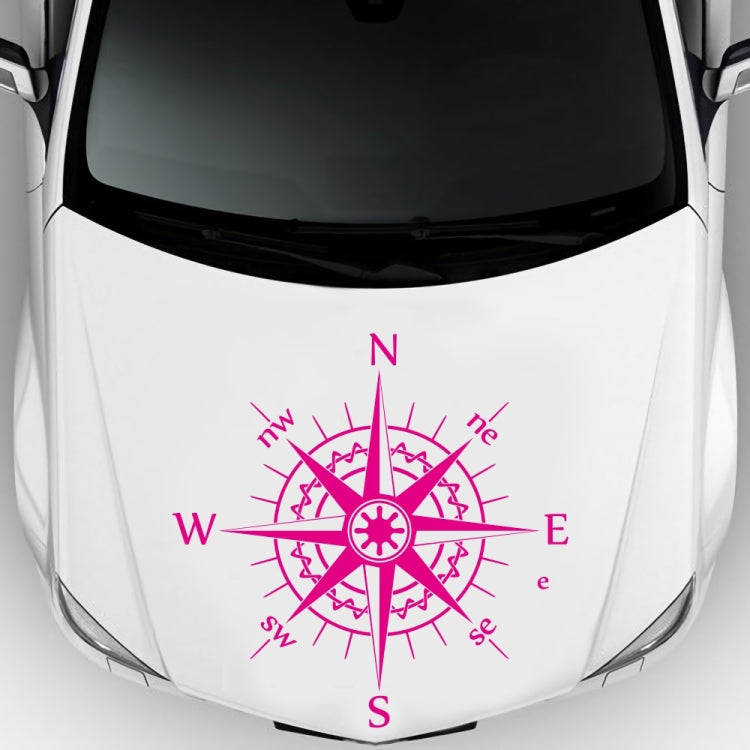 D-863 Compass Pattern Car Modified Decorative Sticker(Purple) - Decorative Sticker by buy2fix | Online Shopping UK | buy2fix
