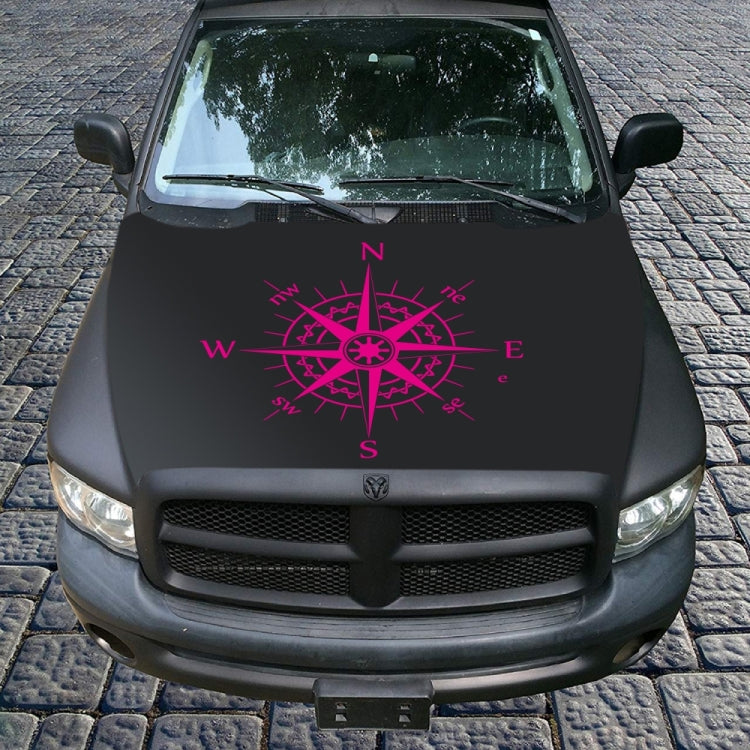 D-863 Compass Pattern Car Modified Decorative Sticker(Purple) - Decorative Sticker by buy2fix | Online Shopping UK | buy2fix