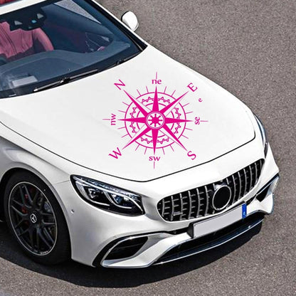 D-863 Compass Pattern Car Modified Decorative Sticker(Purple) - Decorative Sticker by buy2fix | Online Shopping UK | buy2fix
