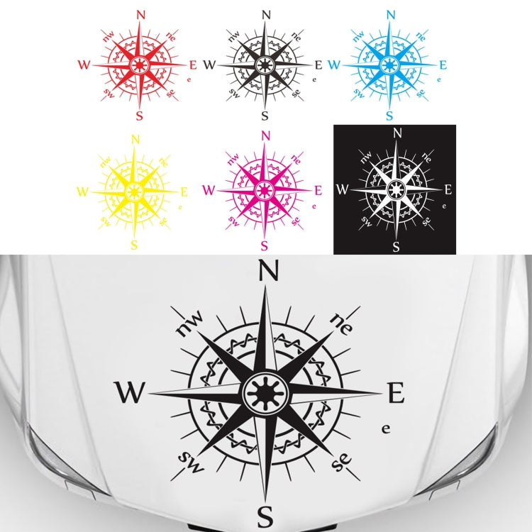 D-863 Compass Pattern Car Modified Decorative Sticker(Purple) - Decorative Sticker by buy2fix | Online Shopping UK | buy2fix