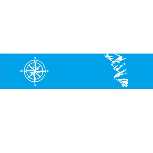 D-864 Compass Pattern Car Modified Decorative Sticker(Blue) - Decorative Sticker by buy2fix | Online Shopping UK | buy2fix