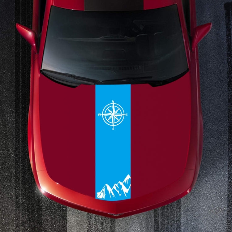 D-864 Compass Pattern Car Modified Decorative Sticker(Blue) - Decorative Sticker by buy2fix | Online Shopping UK | buy2fix