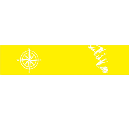D-864 Compass Pattern Car Modified Decorative Sticker(Yellow) - Decorative Sticker by buy2fix | Online Shopping UK | buy2fix