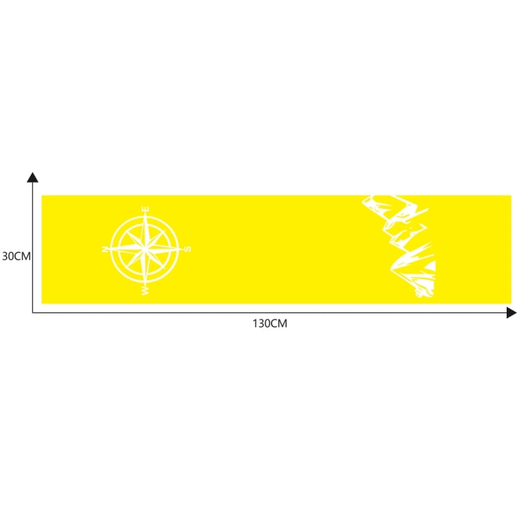 D-864 Compass Pattern Car Modified Decorative Sticker(Yellow) - Decorative Sticker by buy2fix | Online Shopping UK | buy2fix