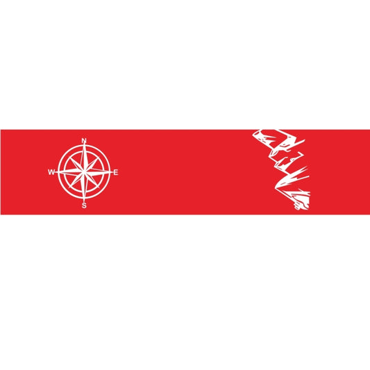 D-864 Compass Pattern Car Modified Decorative Sticker(Red) - Decorative Sticker by buy2fix | Online Shopping UK | buy2fix