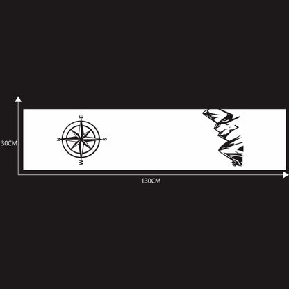 D-864 Compass Pattern Car Modified Decorative Sticker(White) - Decorative Sticker by buy2fix | Online Shopping UK | buy2fix
