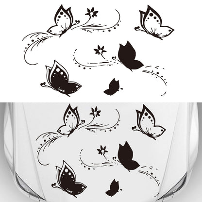D-907 Butterflies Pattern Car Modified Decorative Sticker(Black) - Decorative Sticker by buy2fix | Online Shopping UK | buy2fix