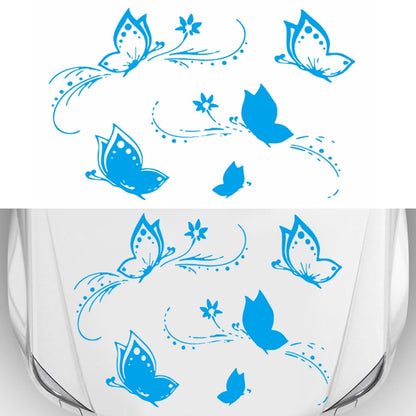 D-907 Butterflies Pattern Car Modified Decorative Sticker(Blue) - Decorative Sticker by buy2fix | Online Shopping UK | buy2fix