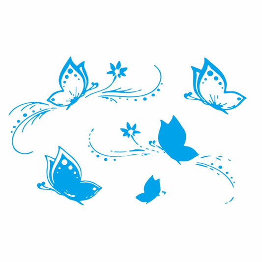 D-907 Butterflies Pattern Car Modified Decorative Sticker(Blue) - Decorative Sticker by buy2fix | Online Shopping UK | buy2fix