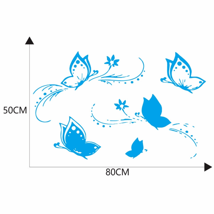 D-907 Butterflies Pattern Car Modified Decorative Sticker(Blue) - Decorative Sticker by buy2fix | Online Shopping UK | buy2fix