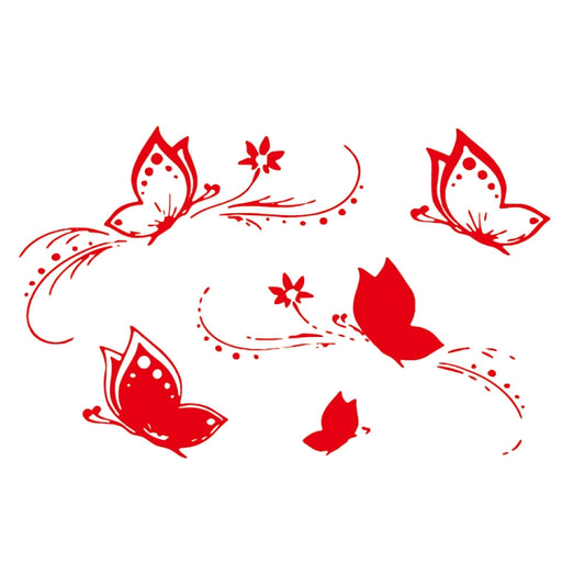 D-907 Butterflies Pattern Car Modified Decorative Sticker(Red) - Decorative Sticker by buy2fix | Online Shopping UK | buy2fix