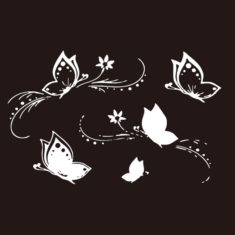 D-907 Butterflies Pattern Car Modified Decorative Sticker(White) - Decorative Sticker by buy2fix | Online Shopping UK | buy2fix