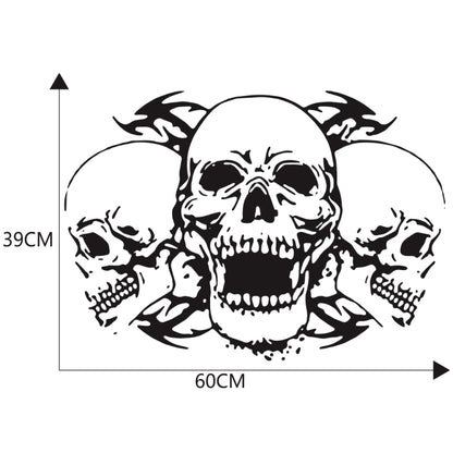 D-923 Three Skulls Pattern Car Modified Decorative Sticker(Black) - Decorative Sticker by buy2fix | Online Shopping UK | buy2fix