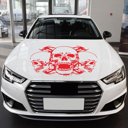 D-923 Three Skulls Pattern Car Modified Decorative Sticker(Red) - Decorative Sticker by buy2fix | Online Shopping UK | buy2fix