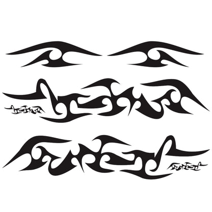 2 PCS/Set D-925 Flame Pattern Car Modified Decorative Sticker(Black) - Decorative Sticker by buy2fix | Online Shopping UK | buy2fix
