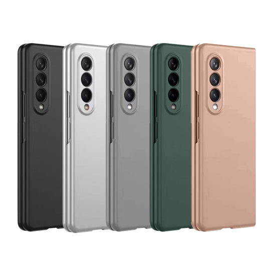 For Samsung Galaxy Z Fold4 Oil-sprayed Bare Metal Feel Ultra-thin Folding Phone Case(Black) - Galaxy Z Fold4 5G Cases by buy2fix | Online Shopping UK | buy2fix