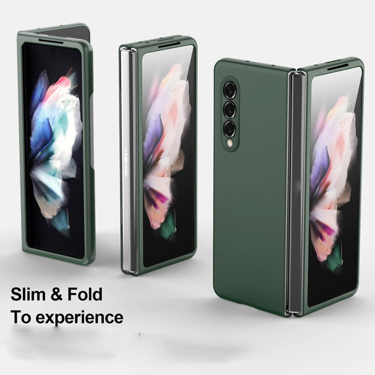 For Samsung Galaxy Z Fold4 Oil-sprayed Bare Metal Feel Ultra-thin Folding Phone Case(Black) - Galaxy Z Fold4 5G Cases by buy2fix | Online Shopping UK | buy2fix