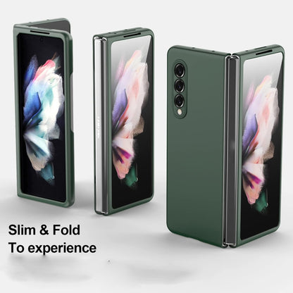 For Samsung Galaxy Z Fold4 Oil-sprayed Bare Metal Feel Ultra-thin Folding Phone Case(Black) - Galaxy Z Fold4 5G Cases by buy2fix | Online Shopping UK | buy2fix