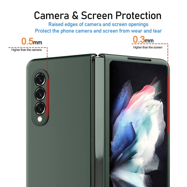 For Samsung Galaxy Z Fold4 Oil-sprayed Bare Metal Feel Ultra-thin Folding Phone Case(Black) - Galaxy Z Fold4 5G Cases by buy2fix | Online Shopping UK | buy2fix