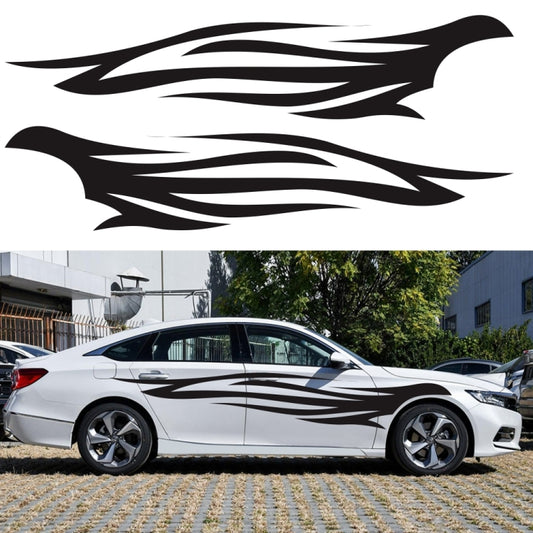 2 PCS/Set D-926 Fire Totem Pattern Car Modified Decorative Sticker(Black) - Decorative Sticker by buy2fix | Online Shopping UK | buy2fix