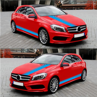 D-930 Lines Pattern Car Modified Decorative Sticker(Blue) - Decorative Sticker by buy2fix | Online Shopping UK | buy2fix