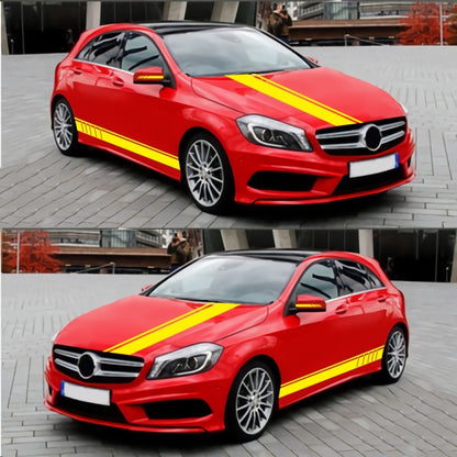 D-930 Lines Pattern Car Modified Decorative Sticker(Yellow) - Decorative Sticker by buy2fix | Online Shopping UK | buy2fix