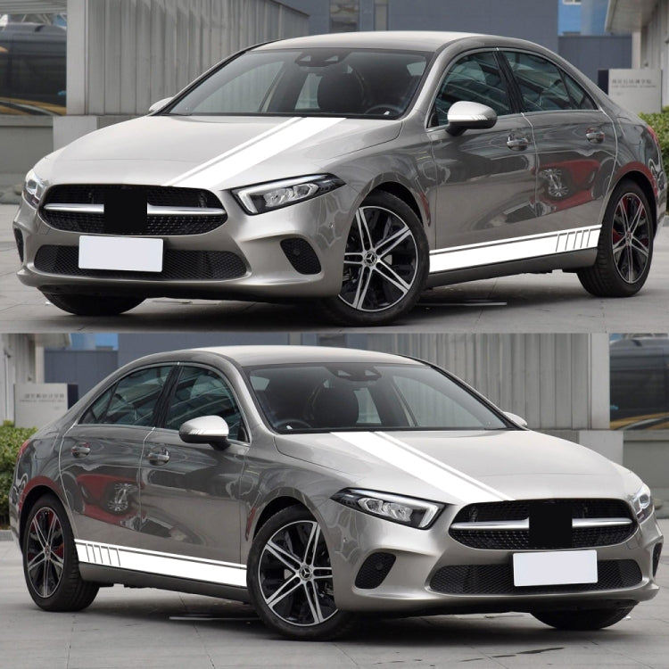 D-930 Lines Pattern Car Modified Decorative Sticker(White) - Decorative Sticker by buy2fix | Online Shopping UK | buy2fix