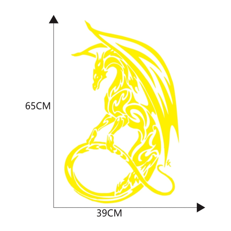D-931 Pterosaur Pattern Car Modified Decorative Sticker(Yellow) - Decorative Sticker by buy2fix | Online Shopping UK | buy2fix