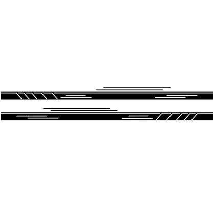 2 PCS/Set D-932 Stripe Pattern Car Modified Decorative Sticker(Black) - Decorative Sticker by buy2fix | Online Shopping UK | buy2fix