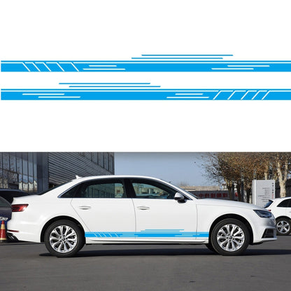 2 PCS/Set D-932 Stripe Pattern Car Modified Decorative Sticker(Blue) - Decorative Sticker by buy2fix | Online Shopping UK | buy2fix