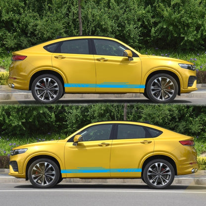 2 PCS/Set D-932 Stripe Pattern Car Modified Decorative Sticker(Blue) - Decorative Sticker by buy2fix | Online Shopping UK | buy2fix