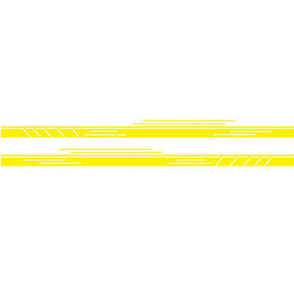 2 PCS/Set D-932 Stripe Pattern Car Modified Decorative Sticker(Yellow) - Decorative Sticker by buy2fix | Online Shopping UK | buy2fix