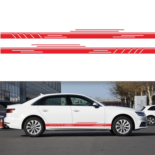 2 PCS/Set D-932 Stripe Pattern Car Modified Decorative Sticker(Red) - Decorative Sticker by buy2fix | Online Shopping UK | buy2fix