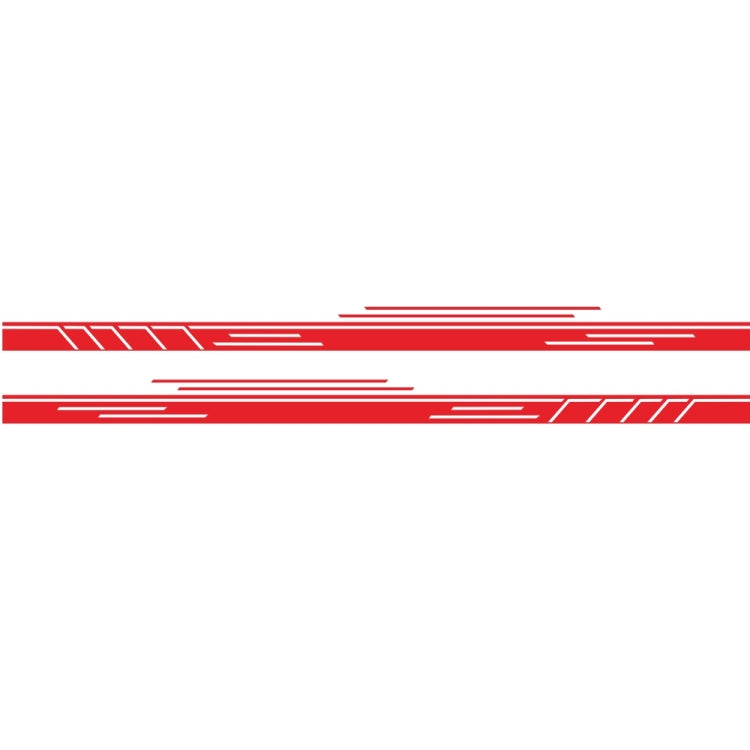 2 PCS/Set D-932 Stripe Pattern Car Modified Decorative Sticker(Red) - Decorative Sticker by buy2fix | Online Shopping UK | buy2fix