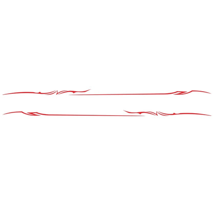 2 PCS/Set D-933 Lightning Pattern Car Modified Decorative Sticker(Red) - Decorative Sticker by buy2fix | Online Shopping UK | buy2fix