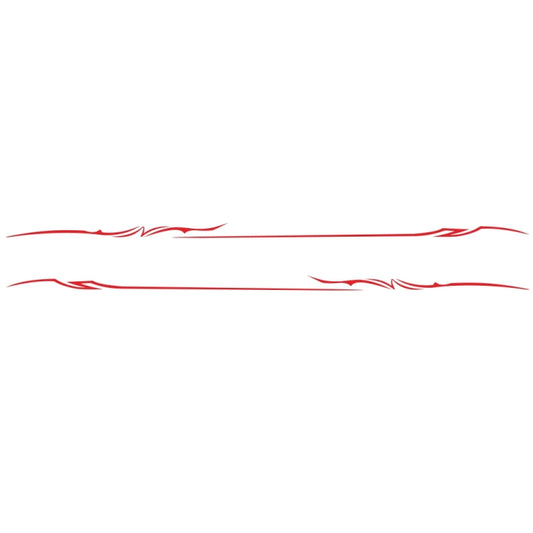 2 PCS/Set D-933 Lightning Pattern Car Modified Decorative Sticker(Red) - Decorative Sticker by buy2fix | Online Shopping UK | buy2fix