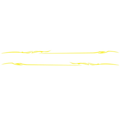2 PCS/Set D-933 Lightning Pattern Car Modified Decorative Sticker(Yellow) - Decorative Sticker by buy2fix | Online Shopping UK | buy2fix