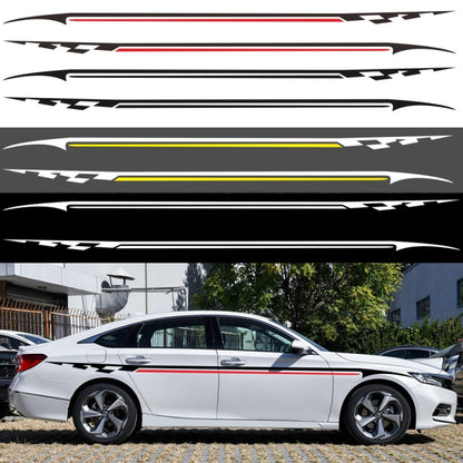 2 PCS/Set D-934 Waistline Pattern Car Modified Decorative Sticker(Black) - Decorative Sticker by buy2fix | Online Shopping UK | buy2fix