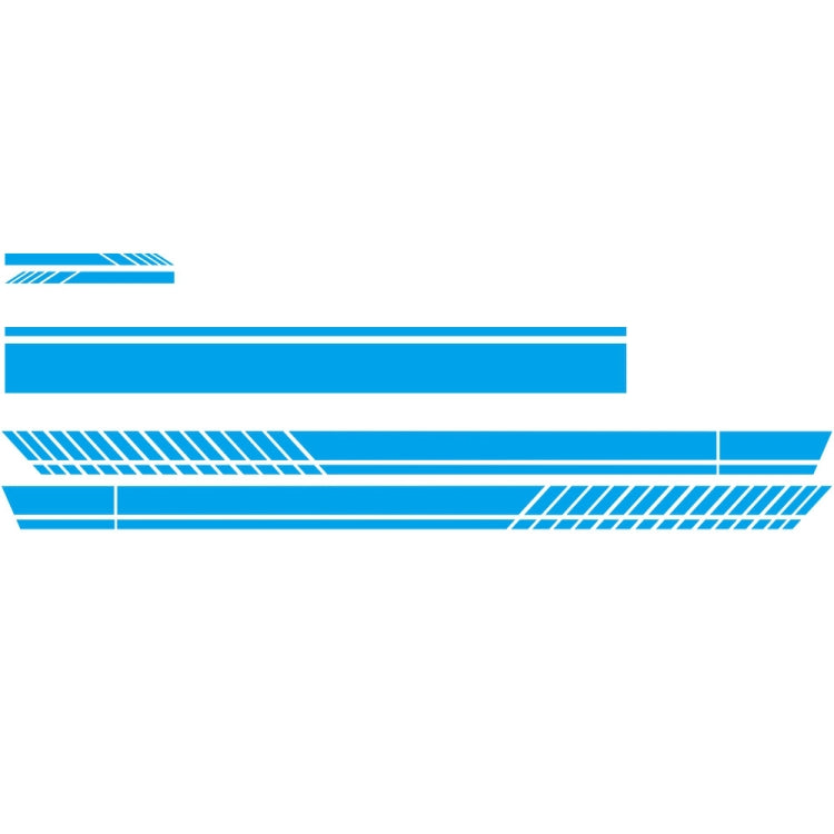 D-936 Stripe Pattern Car Modified Decorative Sticker(Blue) - Decorative Sticker by buy2fix | Online Shopping UK | buy2fix