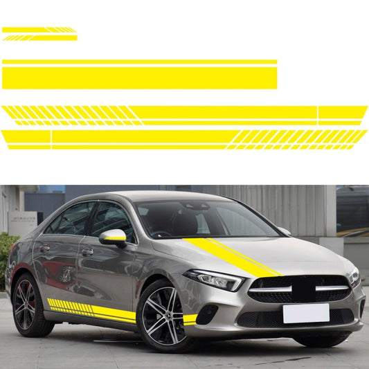 D-936 Stripe Pattern Car Modified Decorative Sticker(Yellow) - Decorative Sticker by buy2fix | Online Shopping UK | buy2fix